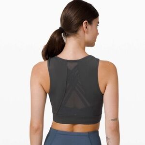 Lululemon‎ Graphite Grey Cropped Tank